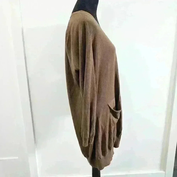 BY MALENE BIRGER Silk-Blend Button-Up Cardigan M - Picture 7 of 8